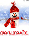 Glass Block Snowman Pattern