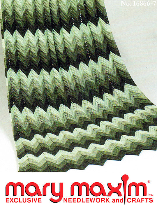 Knitted Ripple Afghan Pattern