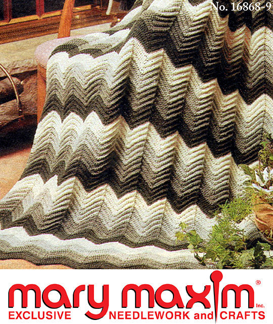 Crocheted Ripple Afghan Pattern