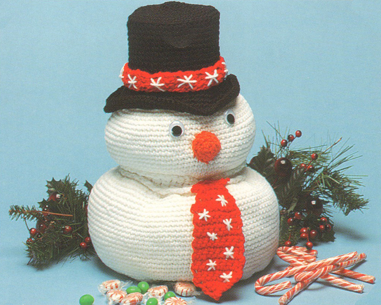 Snowman Treat Holder Pattern
