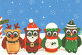 Christmas Felt Owls Pattern
