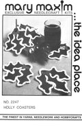Holly Coasters Pattern