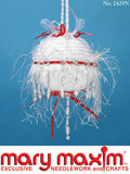 Crocheted Ornament with Ribbon Pattern