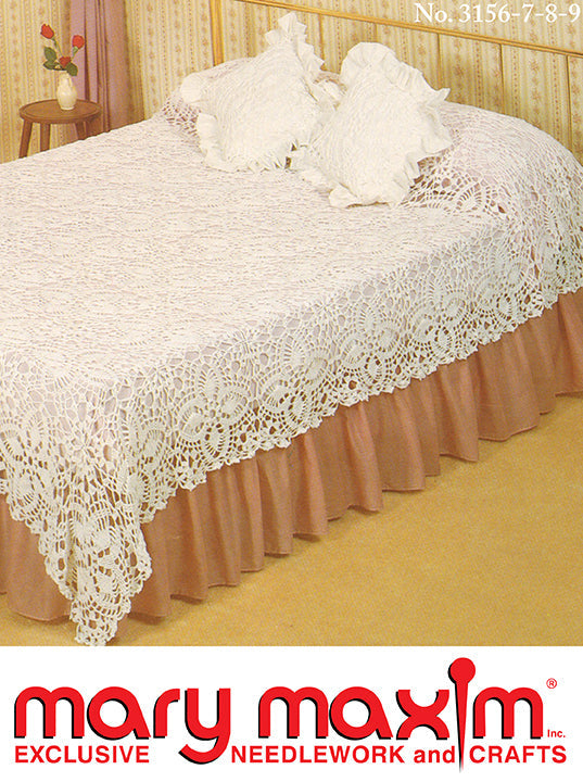 Pineapple Crocheted Bedspread Pattern