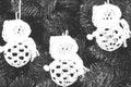 Crochet Snowman Ornament Pattern