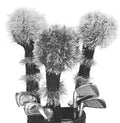 Zany Golf Club Covers Pattern