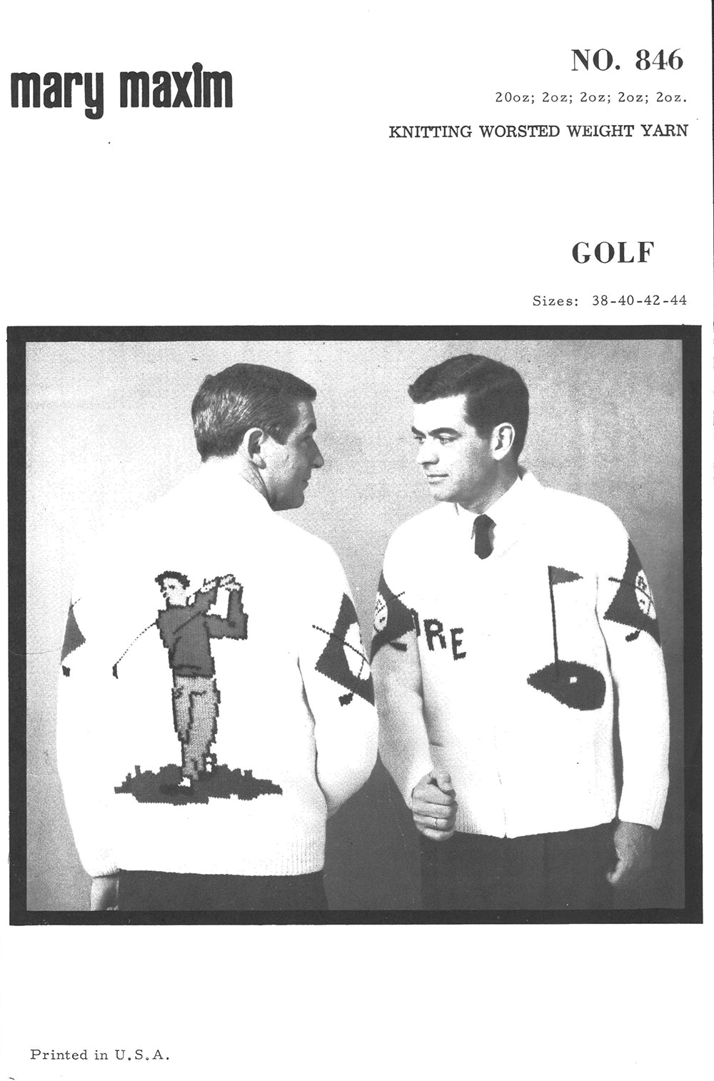 Men's or Ladies' Knitted Golf Cardigan Pattern