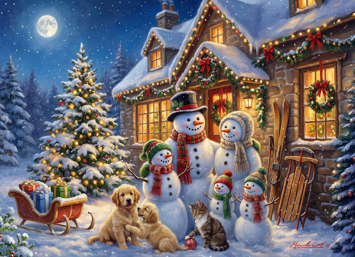 Snowman Family Jigsaw Puzzle